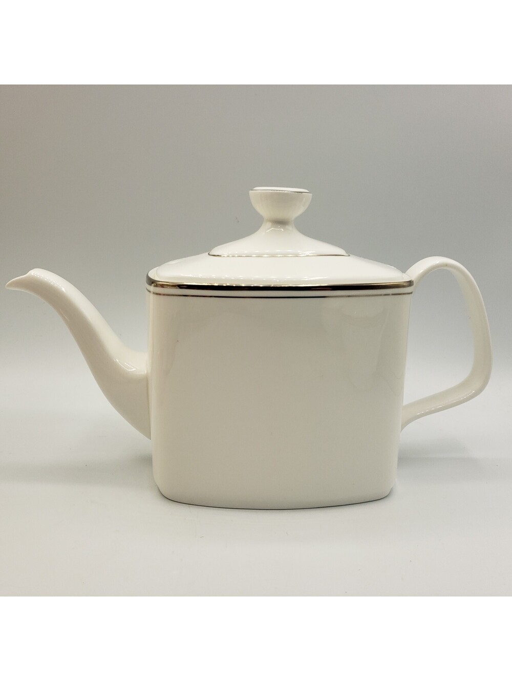 Vintage Royal Doulton Platinum Concord Teapot Bone China  England